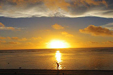 Raina Lagoon Villas offer deluxe bungalows with sea view balconies and tropical garden showers, right on the edge of a beautiful white sand  beach, great for swimming and snorkelling in the lagoon.