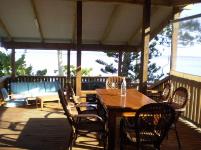 One bedroom self contained beach bach located on the beachfront on the south coast of Rarotonga and only a few steps away from the waters edge