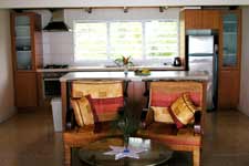 A modern private home situtated right on the beach, literally steps away from the lagoon. 