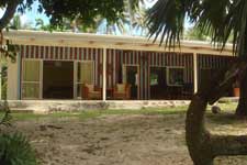 Set on an acre of tropical gardens right on the beach is the large four bedroom 2 bathroom beach house, Anchors Rest.