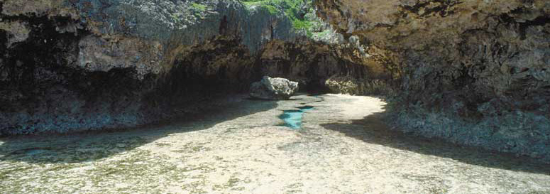 One of the Grottos in Atiu Island Cook Islands