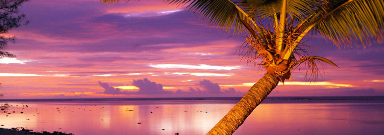Sunset in Muri Beach Rarotonga Cook Islands