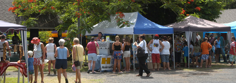 Market Day in Rarotonga for raw and cooked food