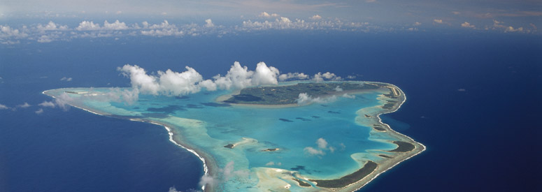 Aerial Shot of Aitutaki