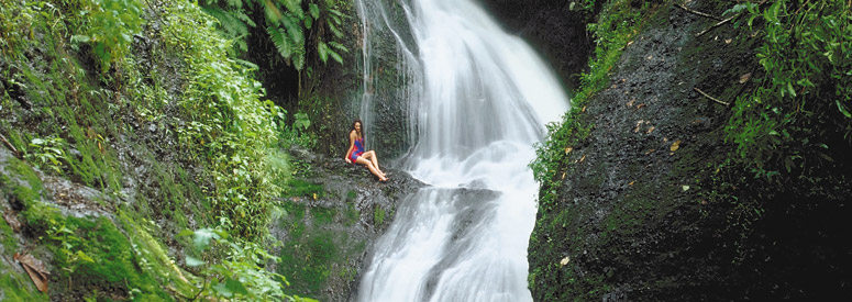 Wigmores Waterfall in Rarotonga